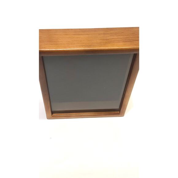 Honey oak finish Glass Fram Pin Display Case Shadow box 8.75x10.75x2.5 - Picture 2 of 4